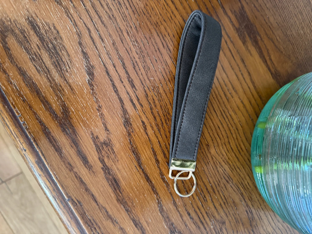 Key Fob - Brown Mora Faux Leather