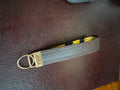Key Fob (double sided) - Brown Faux and Autumn Sunflower