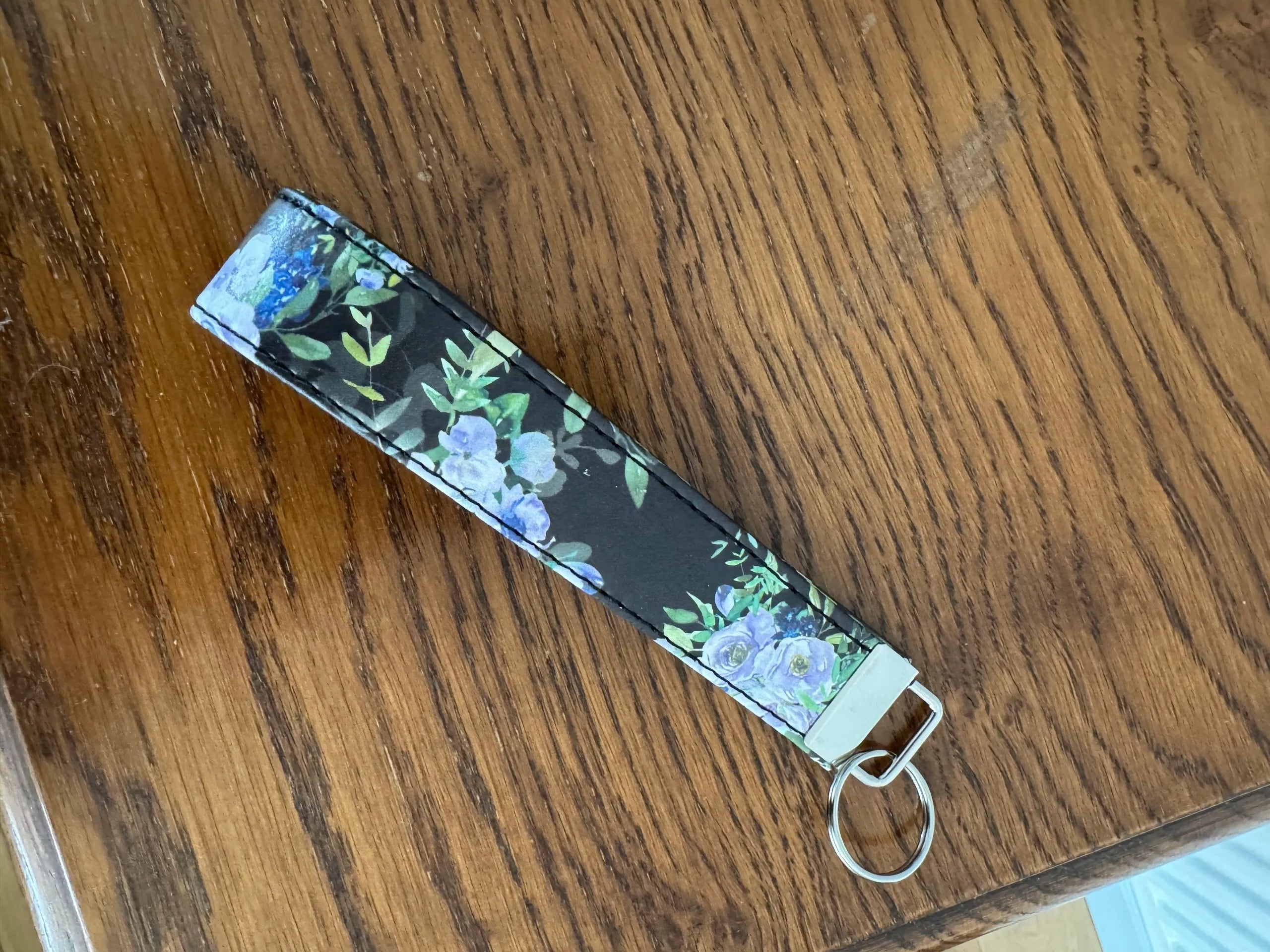 Key Fob - Floral Vinyl