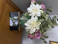 The Large Bi-Fold Wallet - Black and Floral