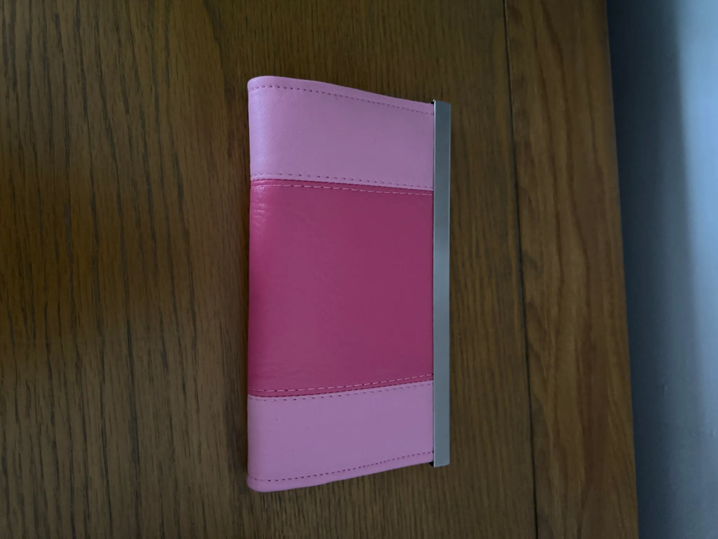 The Large Bi-Fold Wallet - Fuscia and Pink