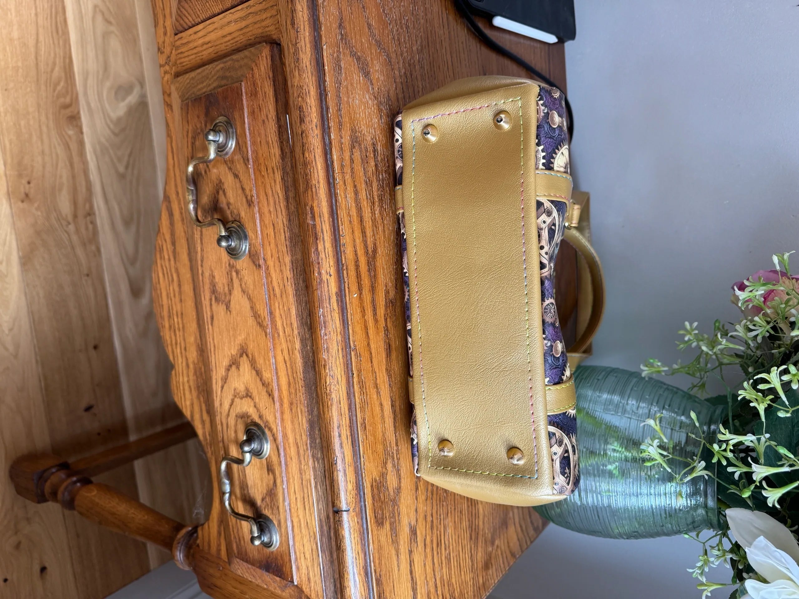 The Rowena Bag - Steampunk Print