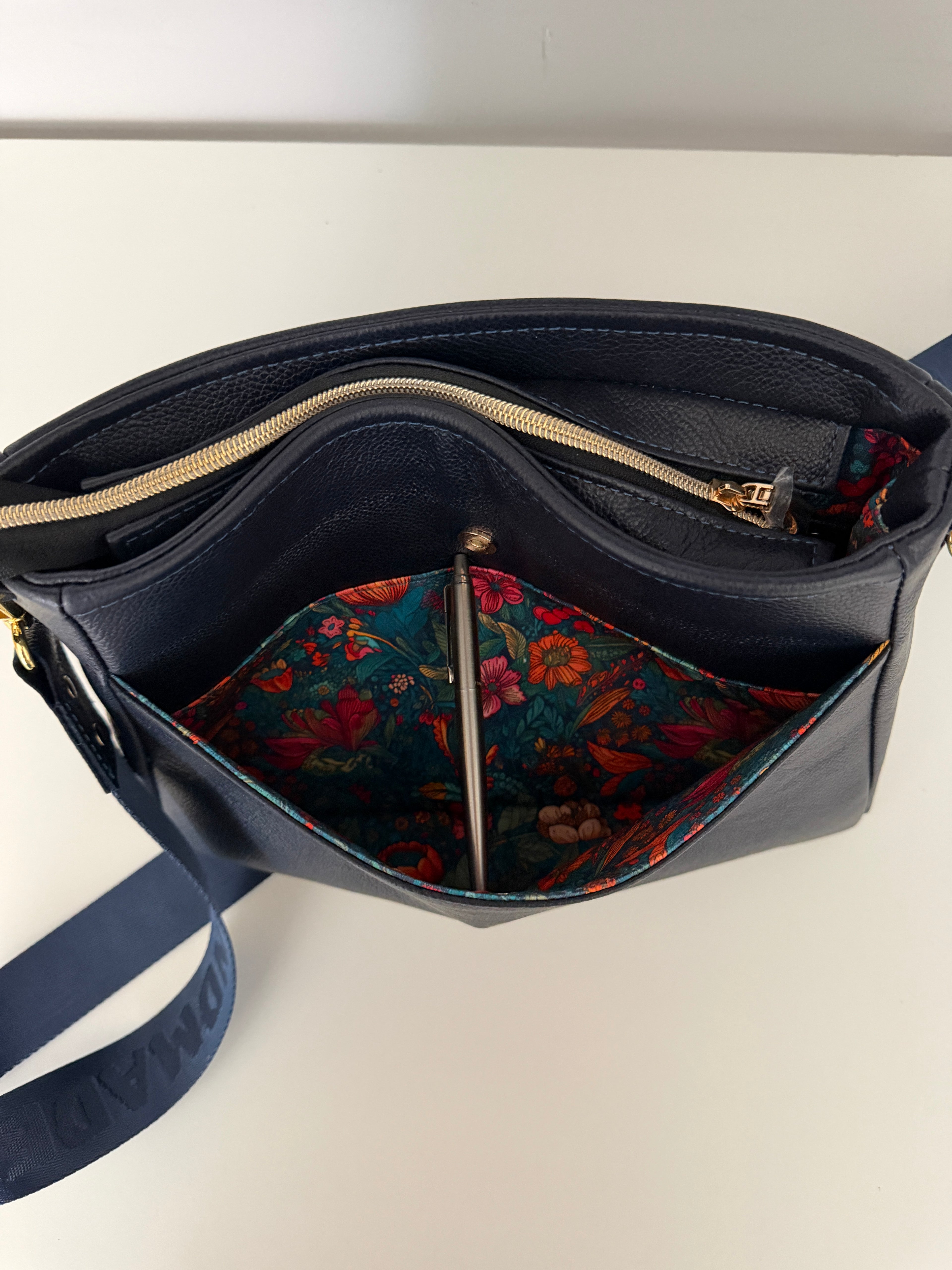 The Zynah Leather Crossbody Bag