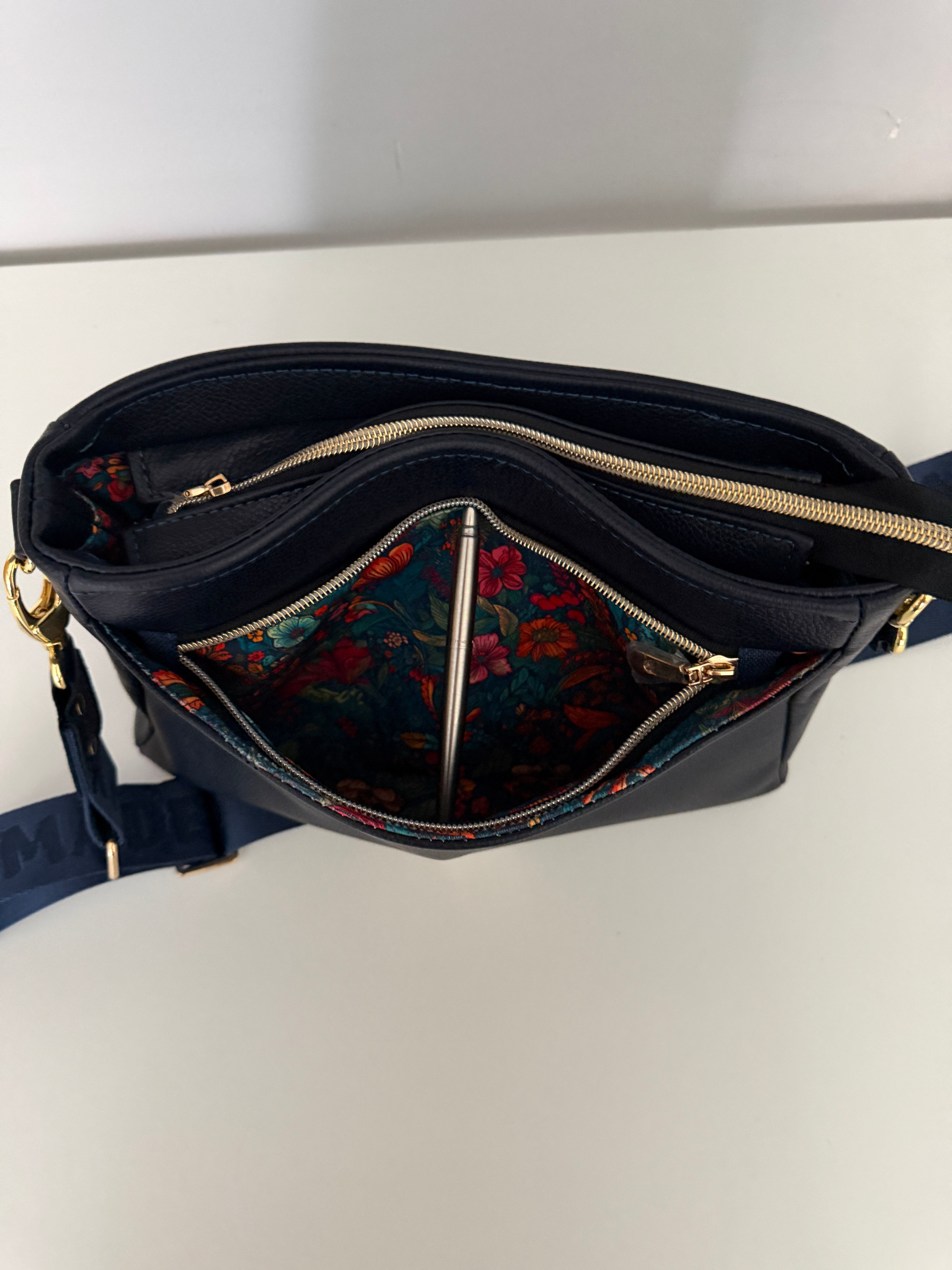 The Zynah Leather Crossbody Bag