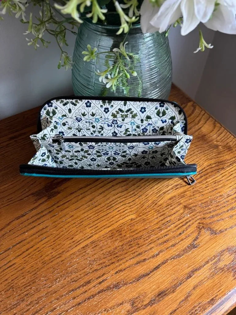 Classic Zip-Around Wallet - Teal