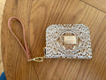 Mini Classic Zip-Around Wallet - Croc/Tan