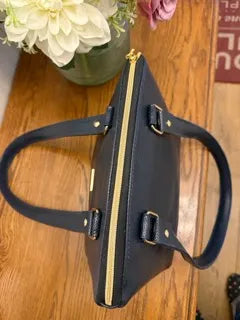 The Lola Bag - Navy Blue Leather