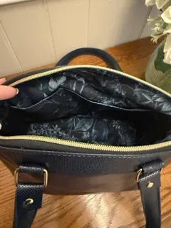 The Lola Bag - Navy Blue Leather